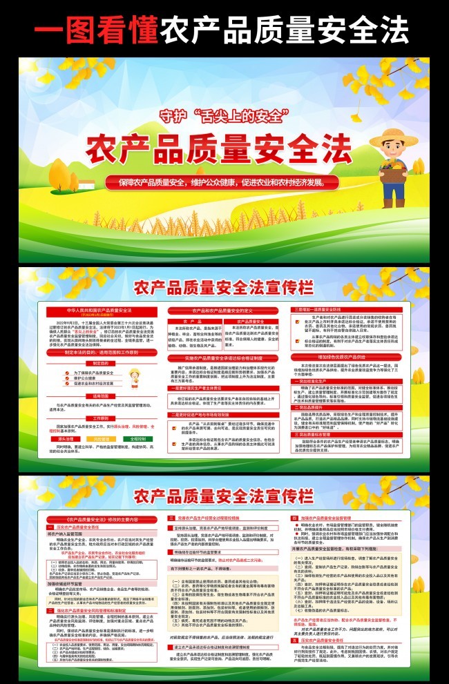農(nóng)產(chǎn)品質(zhì)量安全法宣傳欄
